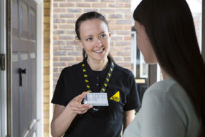Gas Safe Register - woman at door