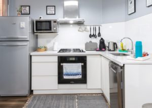 Kitchen with gas cooker